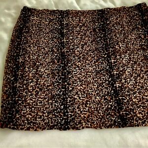 Torn Brand Leopard mini skirt